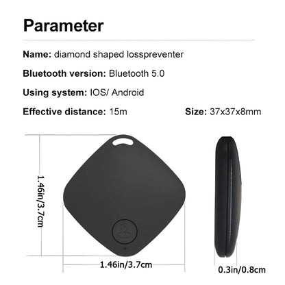 Mini Tracking Bluetooth Anti-lost Device Mobile Phone wallet Key Finder Location Intelligent Caller 5.0 Dual Alarm Pet Finder