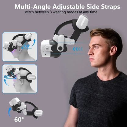 For Meta quest3 and quest3s Adjustable Headsets Wear comfortable and pressure free quest3 Headsets with VR accessories