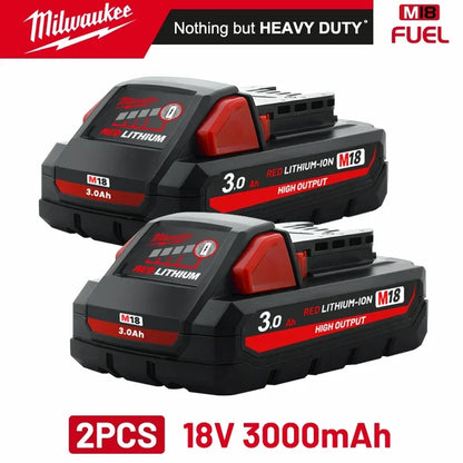 original Milwaukee M18 Power Tool Battery, Charger, 18V 6Ah Li-Ion M18B5 48-11-1860 48-11-1850 48-11-1840 48-11-1830 48-11-1820