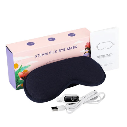 3D Heating Steam Eyeshade Sleeping Eye Mask Constant Temperature Hot Compress Smart Timing Sleep Shading Relieve Eye Fatigue
