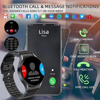 Watch7 Mini Smart Watch GPS Track AMOLED Screen Bluetooth Call Sports Watch Heart Rate Waterproof Smart Watch For Men And Women
