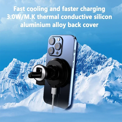 Car Air Outlet Wireless Charger Phone Stand For Magsafe iPhone 16 15 14 13 12 Pro Max Air Vent Cell Magnet Fast Charging Station