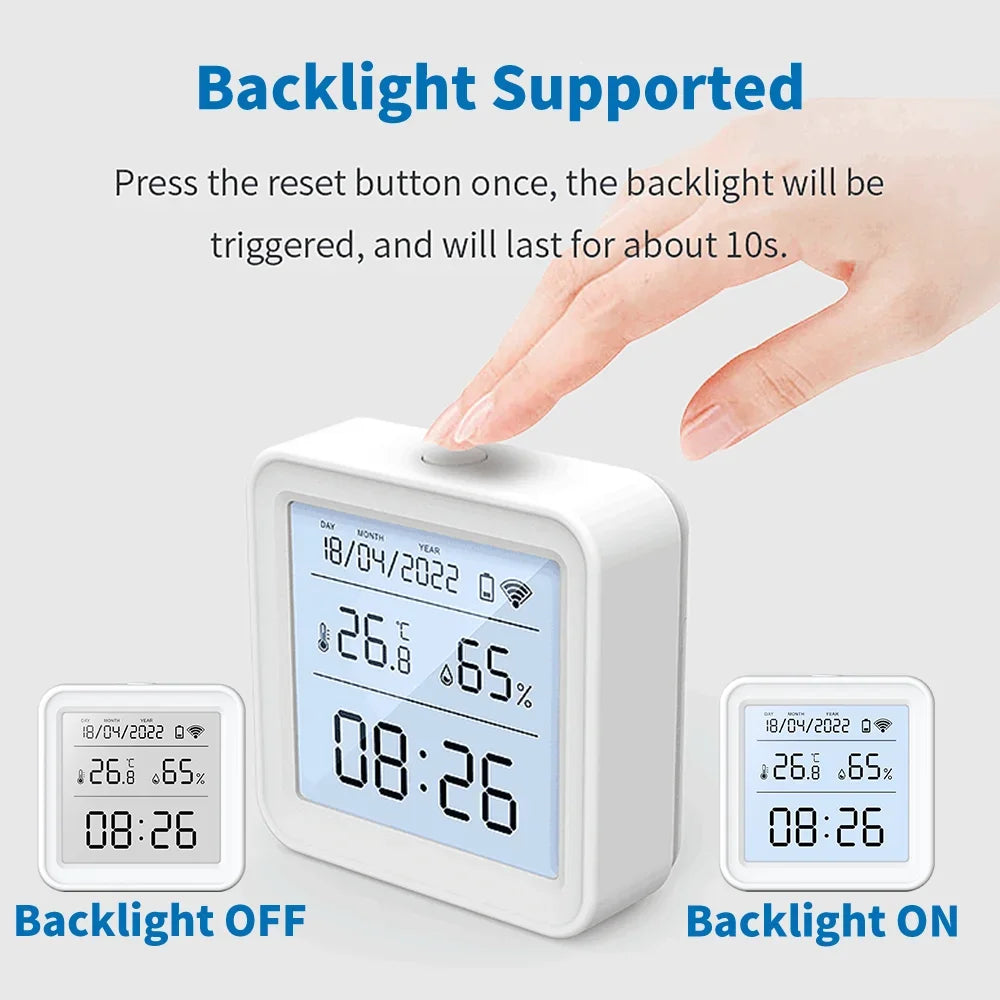 WiFi Temperature Humidity Sensor Tuya Smart Home Thermometer APP SmartLife Work With Alexa Google Assistant