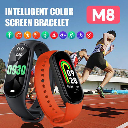 Sports Smart Watch Music Control Fitness Calorie Track Bracelet Phone Information Remind Steps Bluetooth Smart Watches M8 Band
