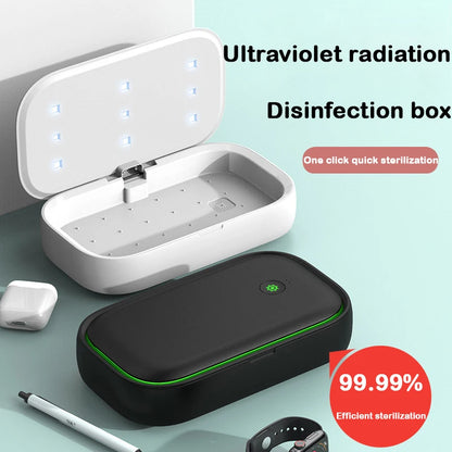 UTHAI UV mobile phone disinfection box wireless charging 15W multifunctional disinfection box sterilization machine SP48