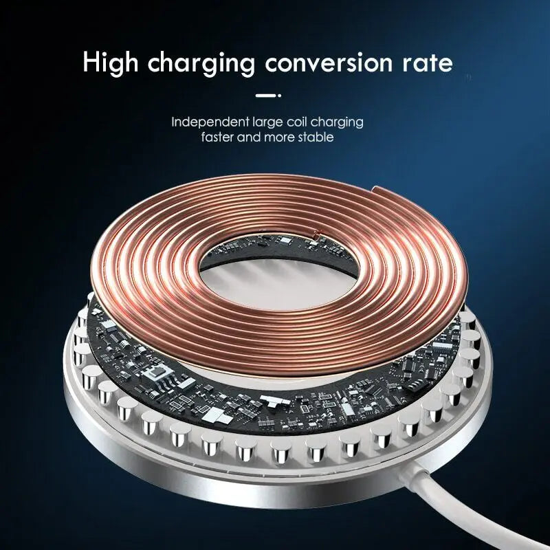 Original Apple Magsafe Wireless 15W Charger For iphone 16 15 14 13 12 mini Pro Max Plus