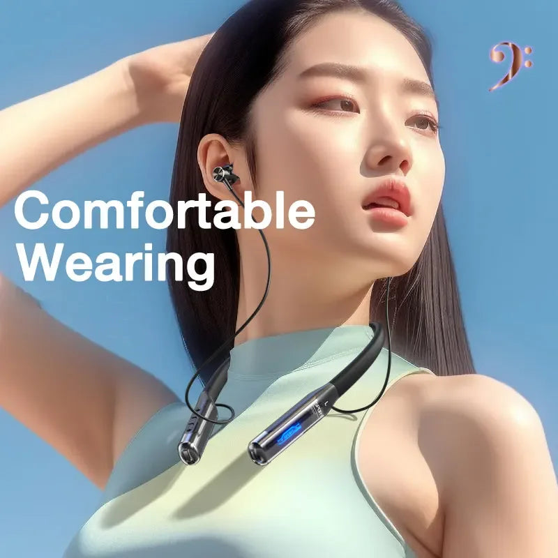 EARDECO 80 Hours Endurance Bluetooth Wireless Headphones with Microphone Neckband Bluetooth 5.3 Earphones Headphones Bass Stereo
