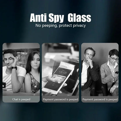 3Pcs Privacy Screen Protector For iPhone 13 14 15 16 17 Pro Max Mini 8 7 Plus Anti-spy Protective Glass For iPhone 17 XR XS Max