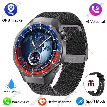 2025 New Watch GT5 Pro Smart Watch 1.5“ AMOLED Screen NFC GPS Tracker BT Calls Health Waterproof Smartwatch Men Women For Huawei