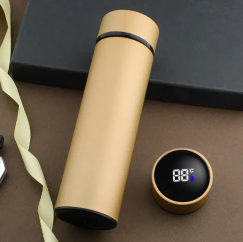 Free Custom Intelligent Digital Thermos Water Cup Touch Display Temperature Stainless Steel Creative Thermoses Coffee Mug Gifts