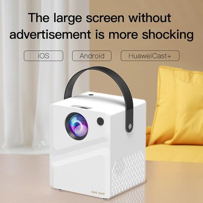 Projector Q96 OHP Android 4K 1280*720P 4G 5G Dual Wifi 230ANSI BT5.0 Cinema Outdoor Portable Projetor