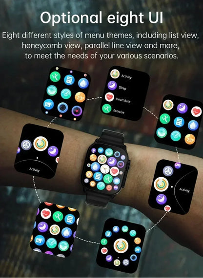 Smart Watch 2025 T800 Ultra 2 Watch Ultra Gen 2 IWO Watch Bluetooth Heart Rate Waterproof Wireless Fitness Watch ﻿ ﻿