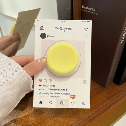 Korea Cute Silicone PopSockets Magnetic Phone Griptok Grip Tok Stand For iPhone 16 Foldable Wireless Charging MagSafe Holder