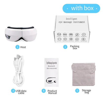 Smart Eye Massage Instrument Vibration Eye Care Massager Airbag Compress Bluetooth Music Eye Relax Fatigue Massage Sleep Mask