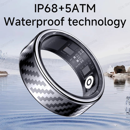For Xiaomi Smart Ring Call Alert Heart Rate Blood Oxygen Monitoring Pedometer Calorie Multifunctional Fitness Smart Finger Ring