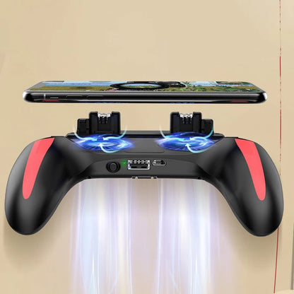 H10 Gaming Handheld Grip Game Controller Joystick Gamepad For Pubg Trigger Cooling Fan Cooler Phone USB Powered 5000mAh Battery