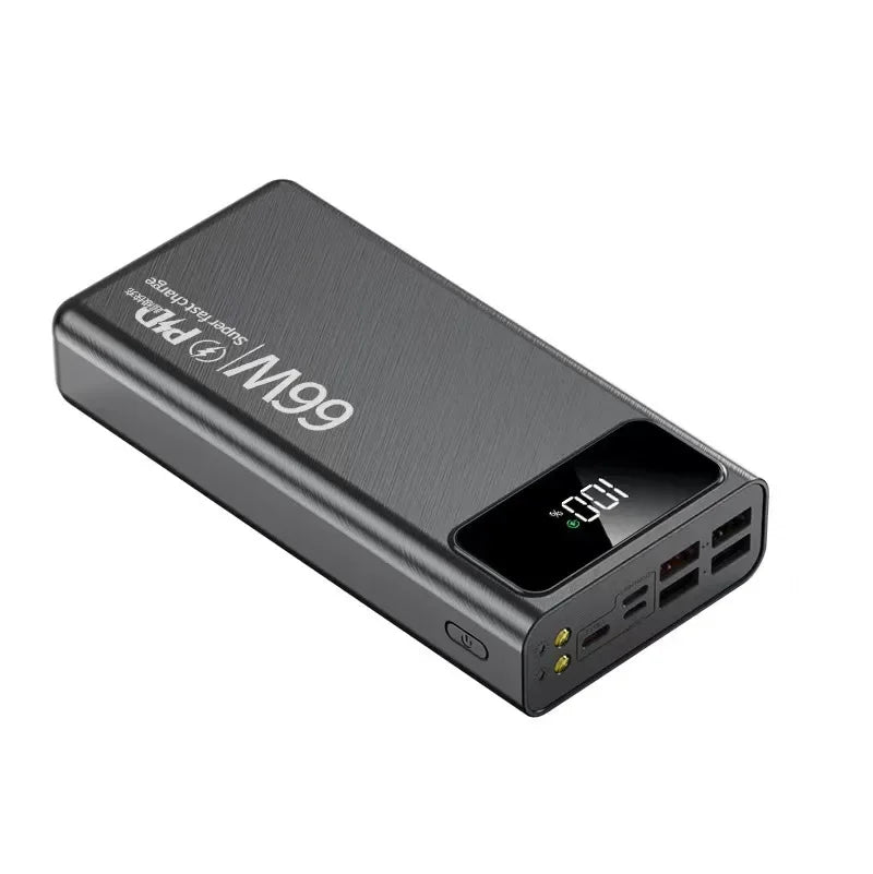 80000mAh Large-capacity Charging Treasure  60000 Digital Display 5w Fast Charging Outdoor 100000 Mobile Power Gift Wholesal