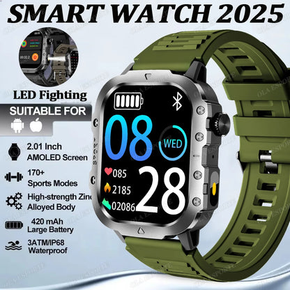 For Xiaomi Huawei Smart Watch Men Women Bluetooth Call GPS Compass Tracker Sports Watches LED Flashlight Touch Screen Smartwatch