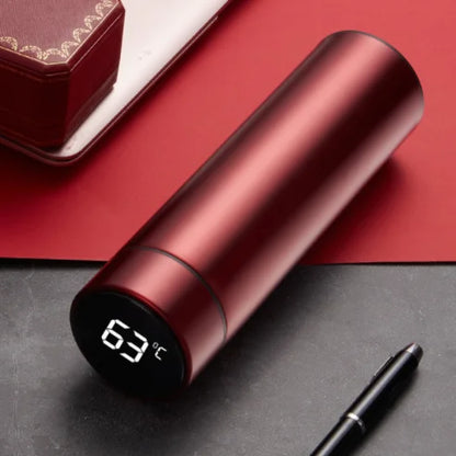 Free Custom Intelligent Digital Thermos Water Cup Touch Display Temperature Stainless Steel Creative Thermoses Coffee Mug Gifts