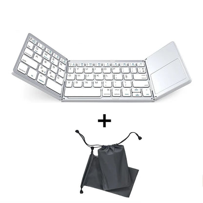 Folding Keyboard Wireless Bluetooth Keyboard With Touchpad For Windows, Android, IOS,Phone,Mini Multi-Function Button Keyboard