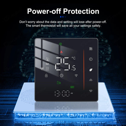 GIRIER Tuya Smart Thermostat WiFi Programmable Temperature Controller for Water/Gas Boiler/Electric Floor Heating Supports Alexa