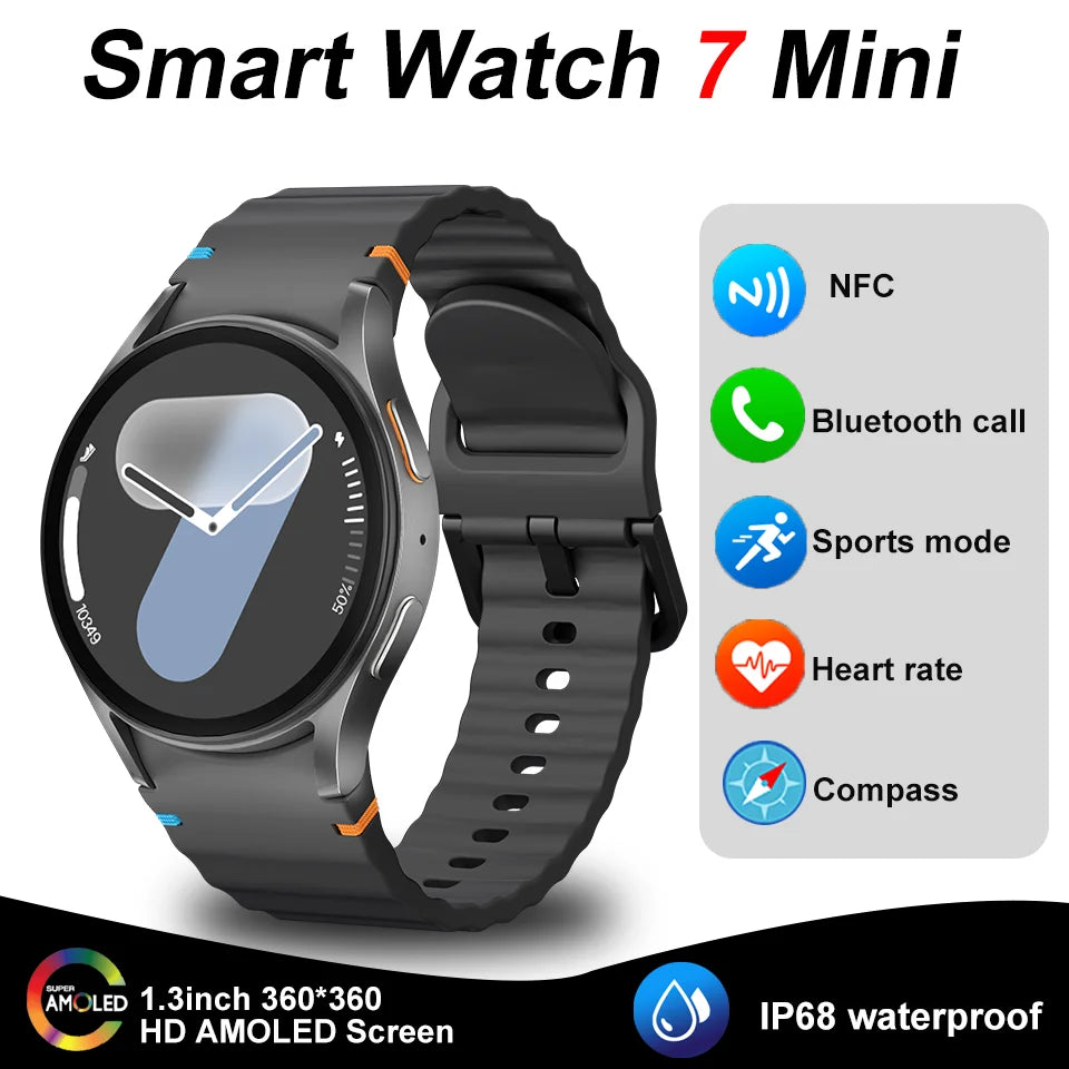 Watch7 Mini Smart Watch GPS Track AMOLED Screen Bluetooth Call Sports Watch Heart Rate Waterproof Smart Watch For Men And Women