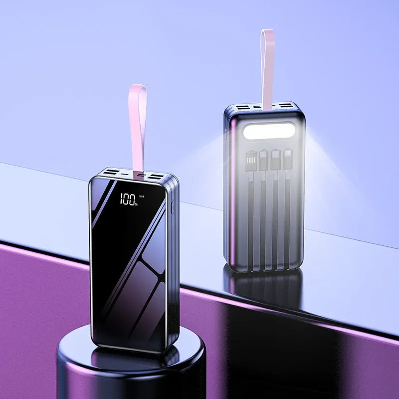 80000mAh Large-capacity Charging Treasure  60000 Digital Display 5w Fast Charging Outdoor 100000 Mobile Power Gift Wholesal