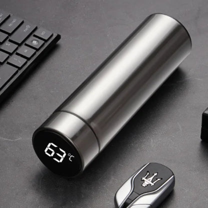 Free Custom Intelligent Digital Thermos Water Cup Touch Display Temperature Stainless Steel Creative Thermoses Coffee Mug Gifts