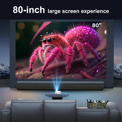 Mini Portable Projector with USB & HDMI, Compact HD Home Theater Movie Video DLP LED for Outdoor