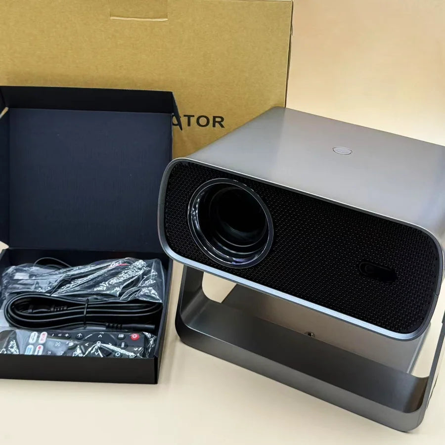 4K 600ANSI S-12 Native Portable Projector 1080P Auto Focus Keystone Correction BT5.2 Android 9 WIFI6 Home Cinema Mini Projector