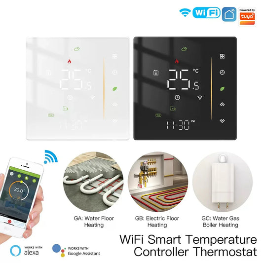 Smart Tuya WiFi Underfloor Heating Intelligent Thermostat Switch Intelligent Remote Control Water Heating Thermostat