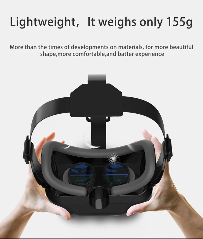 Xiaomi G10 4K Giant Screen Virtual Reality 3D Glasses Google Cardboard Box VR Helmet for 4.7-7" Phone Game Controller Player