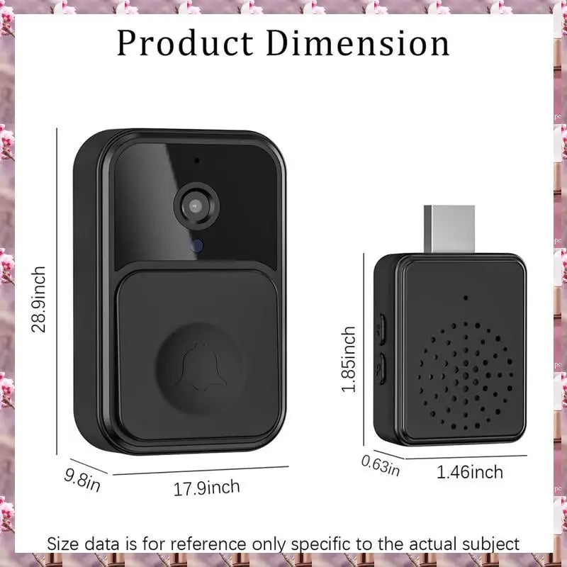 2025 Smart Wireless Remote Video Doorbell, Camera Wireless Intercom Doorbell, HD Night Vision Wifi Tuya Security Doorbell,Smart