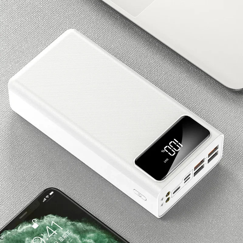 80000mAh Large-capacity Charging Treasure  60000 Digital Display 5w Fast Charging Outdoor 100000 Mobile Power Gift Wholesal