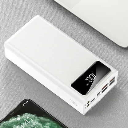 80000mAh Large-capacity Charging Treasure  60000 Digital Display 5w Fast Charging Outdoor 100000 Mobile Power Gift Wholesal