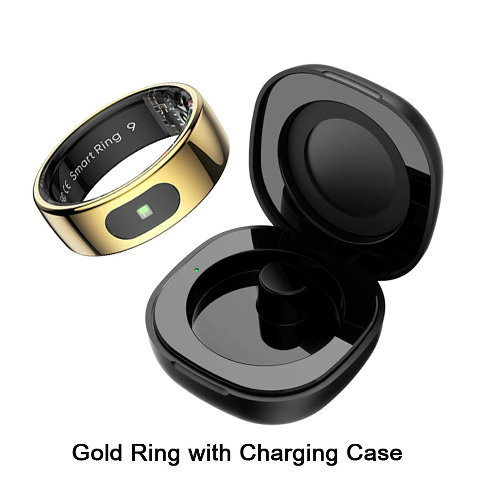 Smart Ring Men Women Temperature Health Monitor 5ATM Waterproof Music Video Control Sports Modes Rings Finger VS R02 R06 R09