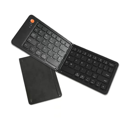 Foldable Keyboard Portable Bluetooth USB-C Rechargeable Ultra Slim Keyboard Compatible IOS Android Windows Smartphone