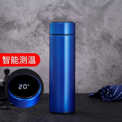500ml Stainless Steel Insulated Thermos Bottle 316 Intelligent Water Cup High-end Tea Cup Business Gift One Cup with Double Lids
