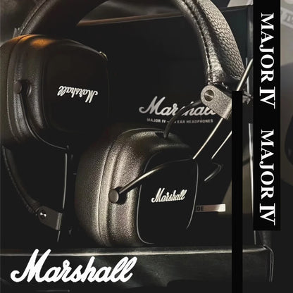 Marshall Major IV 4 Wireless Bluetooth Headphones Classic Earphones Deep Bass Foldable Pop Rock Retro Music Microphone Headset