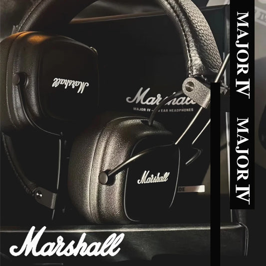 Marshall Major IV 4 Wireless Bluetooth Headphones Classic Earphones Deep Bass Foldable Pop Rock Retro Music Microphone Headset