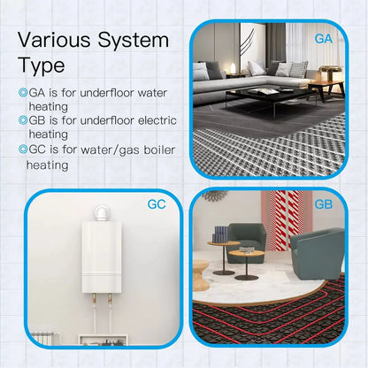 Smart Tuya WiFi Underfloor Heating Intelligent Thermostat Switch Intelligent Remote Control Water Heating Thermostat