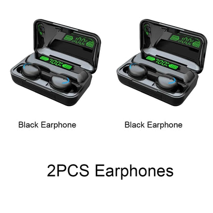 F9 Wireless Earphones Bluetooth TWS LED Dislpaly Binaural Headset Waterproof HD Calling CVC 8.0 Noise Reduction Headphones