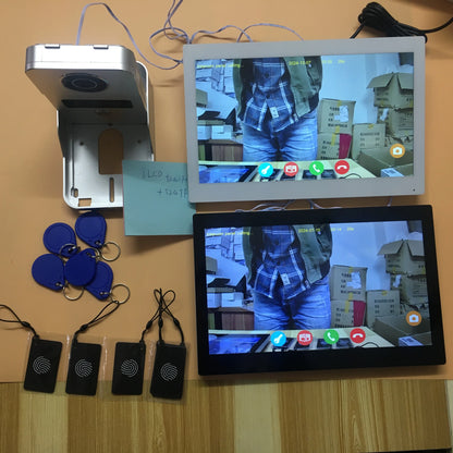 1080P Video Intercom Wifi 7/10 Inch Monitor Kit for Apartment System Home Security 2 Wire Doorbell Card Swipe Private House Tuya