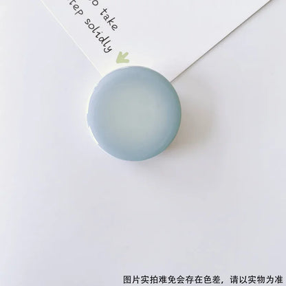 Korean Style Ins Creative Gradient Solid Color Glue Lazy Desktop Retractable Mobile Phone Air Bag Holder Ring Buckle Pop Sockets