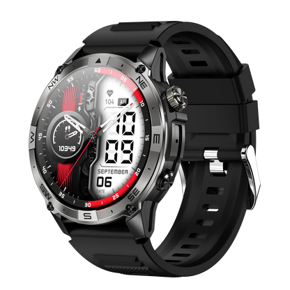 Men Smart Watch HK08 Amoled Screen BT Calling Outdoor Sports Altitude Pressure GPS Motion Positioning Compass Smartwatch