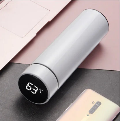 Free Custom Intelligent Digital Thermos Water Cup Touch Display Temperature Stainless Steel Creative Thermoses Coffee Mug Gifts