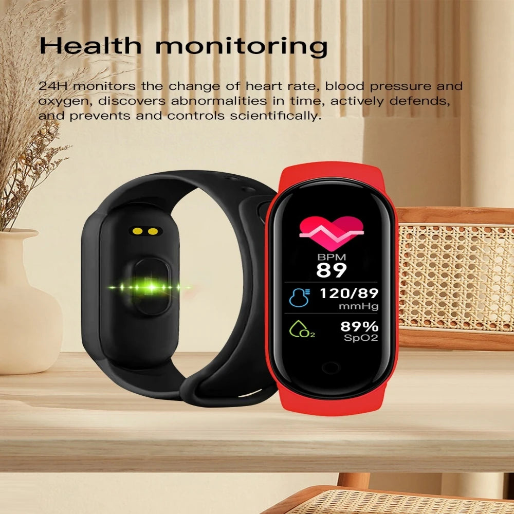 Sports Smart Watch Music Control Fitness Calorie Track Bracelet Phone Information Remind Steps Bluetooth Smart Watches M8 Band