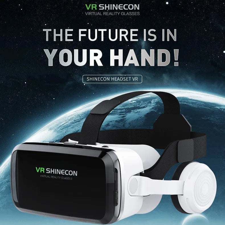 RGB Esports 3D Helmet VR Adjustable Headwear Wireless Glasses Virtual Reality Stereo Microphone Headphone Helmet Suitable fphone