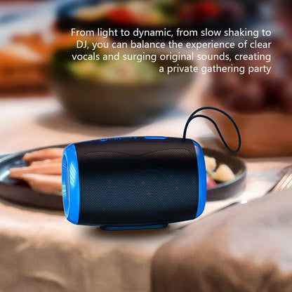 Portable Bluetooth wireless speaker, 5.3 stereo, AUX waterproof, high-fidelity sound, ultra-long battery life