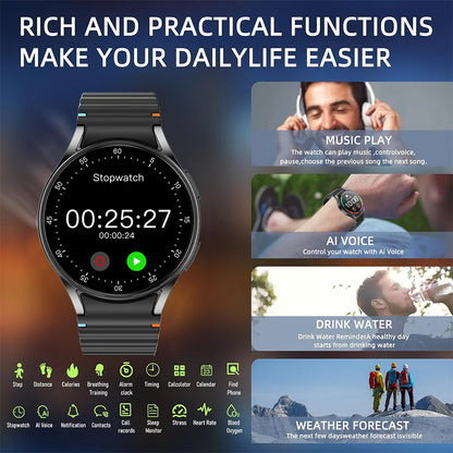 Watch7 Mini Smart Watch GPS Track AMOLED Screen Bluetooth Call Sports Watch Heart Rate Waterproof Smart Watch For Men And Women